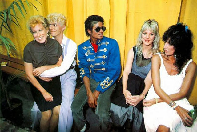 Bette-Midler-David-Bowie-Michael-Jackson-Georganne-LaPiere-and-Cher